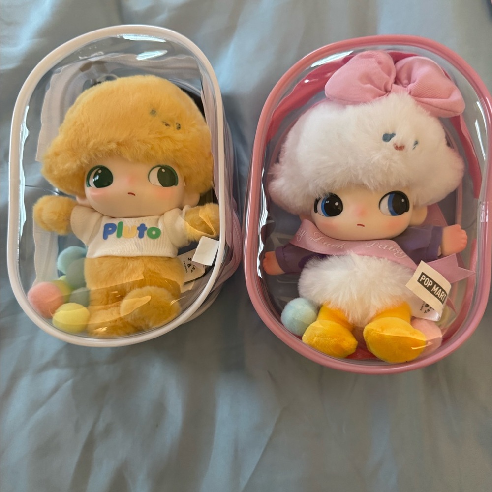 Cute Plush Dolls with Colorful Outfits